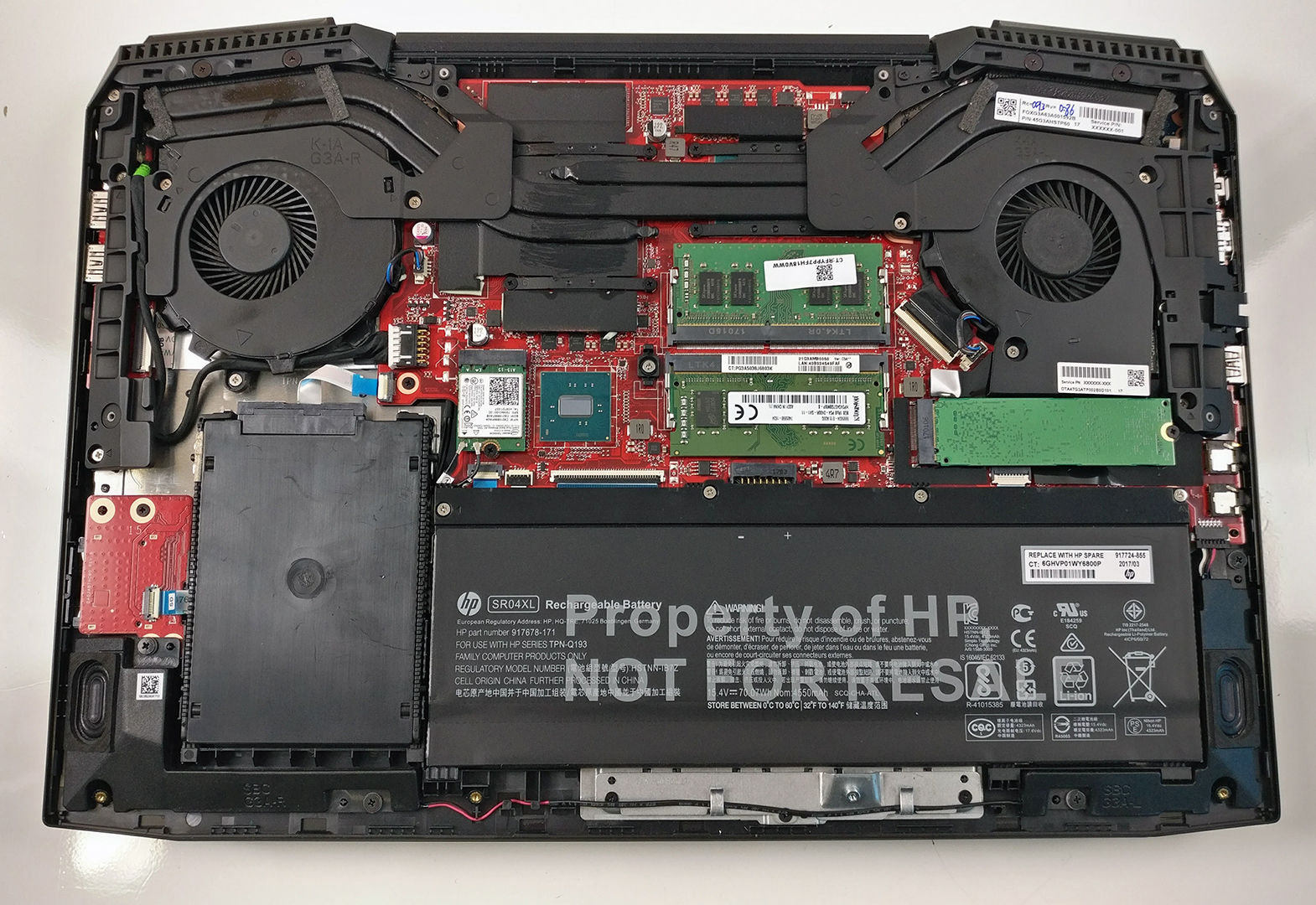 How to replace and fix HP TPN-Q194 DAG3AAPB4F0 15-CE002TX Power Button Board Cable (HP Omen 15-CE 1)